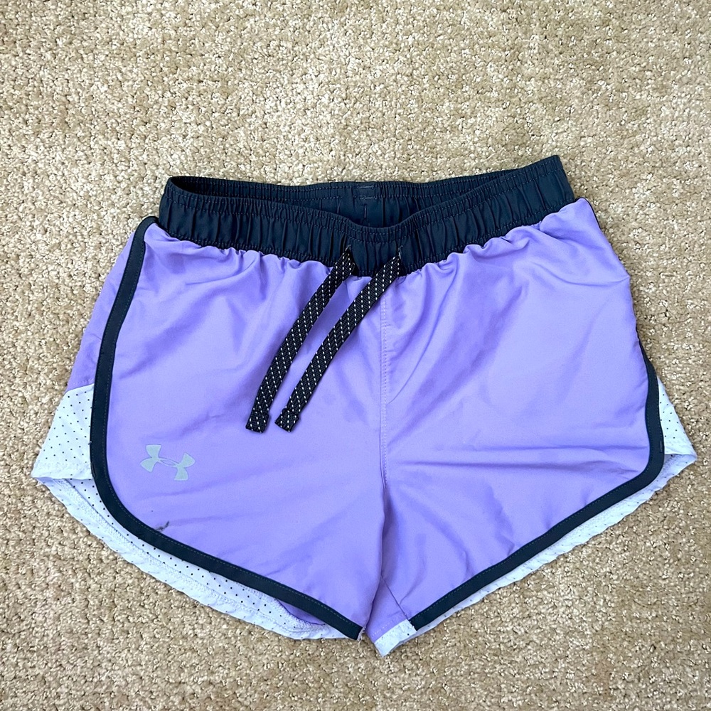 Girls Under Armour Purple with Gray Trim